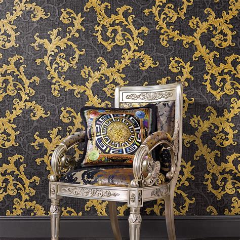 apparttamenti decorati con carta da parati versace foto|Versace Home: mobili, carta da parati e biancheria da letto dal .